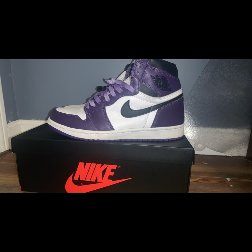 Retro 1 court purples size 10
